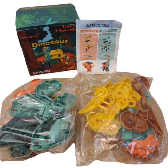 Chaopai DIY Take Apart Tyrannosaurus & Brachiosaurus Dinosaurs Building Toys - Picture 2 of 6